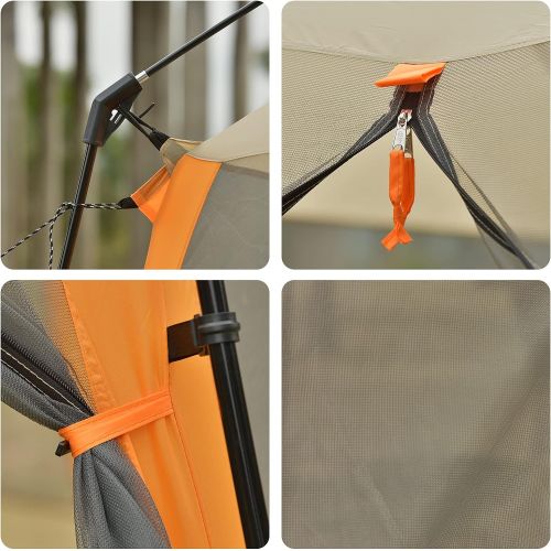  CAMPROS CP CAMPROS Screen House Room Screened Mesh Net Wall Canopy Tent Camping Tent Screen Shelter Gazebos for Patios Outdoor Camping Activities