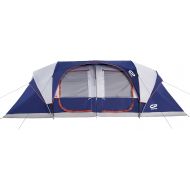 CAMPROS CP CAMPROS Tent 12 Person Camping Tents, 3 Room Water Resistant Family Tent with Top Rainfly, 6 Large Mesh Windows, Double Layer, Easy Set Up, Portable with Carry Bag