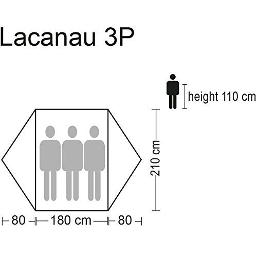  CAMPZ Lacanau Zelt 3P grau-blau 2018 Camping-Zelt