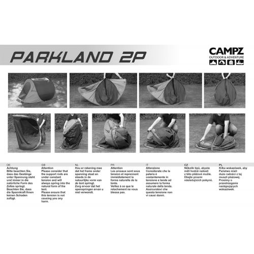  CAMPZ Parkland 2P Zelt beige 2020 Camping-Zelt