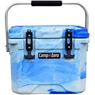 CAMP-ZERO 10 10.6 Qt. Cooler with 2 Molded-in Cup Holders and Folding Aluminum Handle