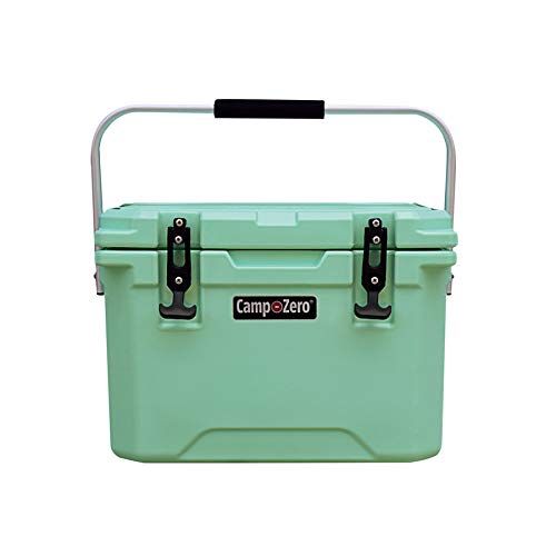  CAMP-ZERO 20L | 21.13 Quart Premium Cooler/Ice Chest with 4 Molded-in Cup Holders | Green
