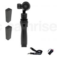 DJI Osmo, Fully Stabilized 4k, 12mp Camera with Camrise Starter Plus Bundle: 2 Extra Batteries, Lanyard and USB Reader