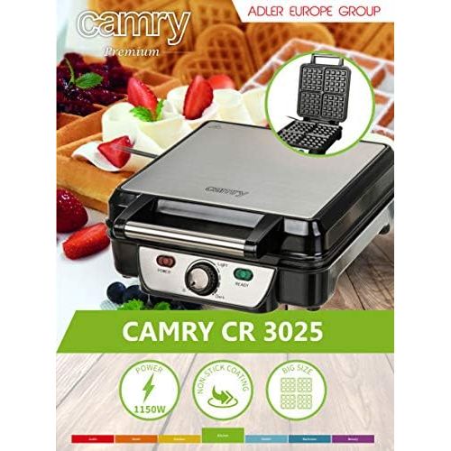  [아마존베스트]Waffle maker Camry CR 3025