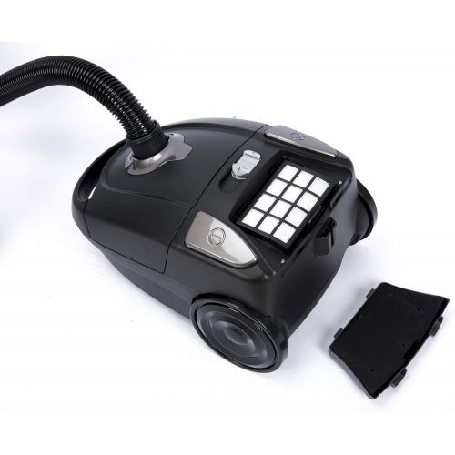  [아마존베스트]CAMRY CR 7037 Vacuum Cleaner 2300 W, Quiet Floor Vacuum Cleaner 68 dB with 4 Bags and Filter Hepa 12.7 m Long Cable, 3 L Bag, Energy Efficiency Class A, Includes Four Attachments,