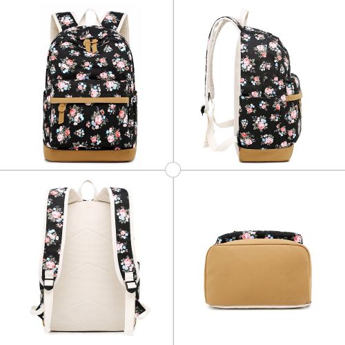  CAMTOP School Backpack for Girls Teens Bookbag Lightweight School Bag Set (Flamigo)