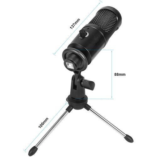  CAMVATE USB Condenser Microphone with Desktop Tripod