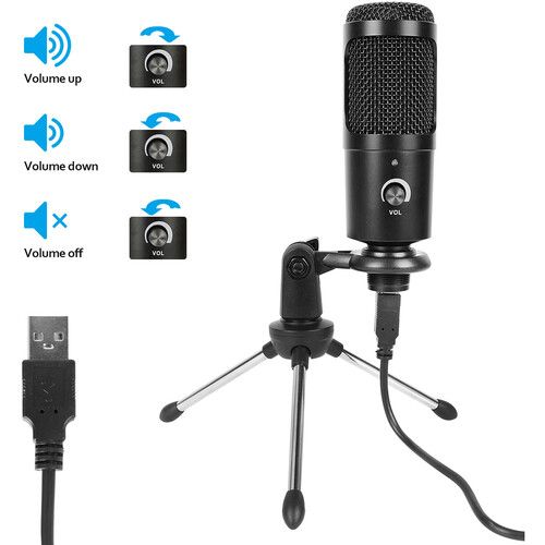  CAMVATE USB Condenser Microphone with Desktop Tripod