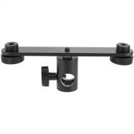 CAMVATE Dual-Microphone Bracket with Light Stand Mount