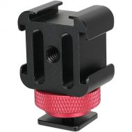 CAMVATE 3-Way Cold Shoe Mount with Knurled Shoe Mount Adapter