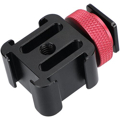  CAMVATE 3-Way Cold Shoe Mount with Knurled Shoe Mount Adapter