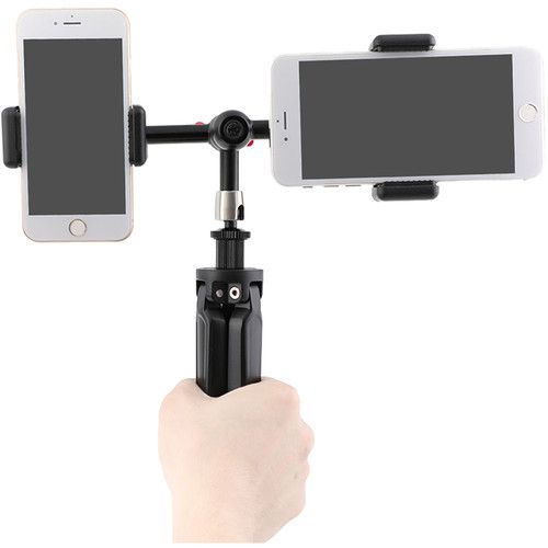  CAMVATE Foldable Mini Tripod with Articulating Arm & 2 Phone Mounts