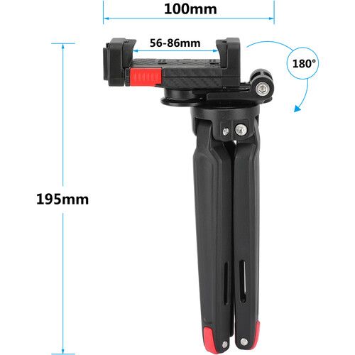  CAMVATE C3149 Mini Tabletop Tripod with Smartphone Clip Mount