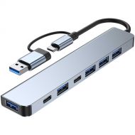 CAMVATE 7-in-1 USB-C Multiport Adapter (Silver)