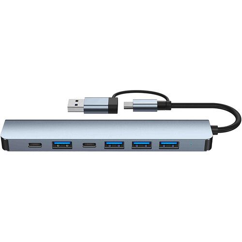 CAMVATE 7-in-1 USB-C Multiport Adapter (Silver)