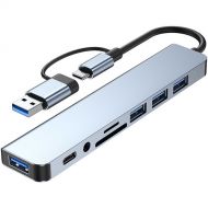 CAMVATE 8-in-1 USB Docking Station (Silver)