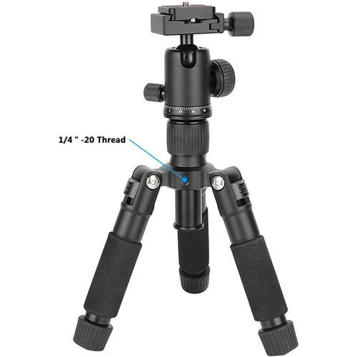  CAMVATE Mini Tabletop Aluminum Tripod with Arca-Type Ball Head (Black)