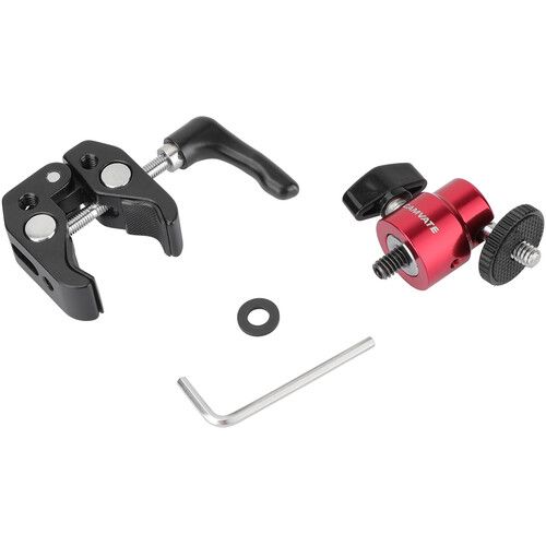  CAMVATE Universal Super Crab Gripper Clamp with Knob and Red 1/4