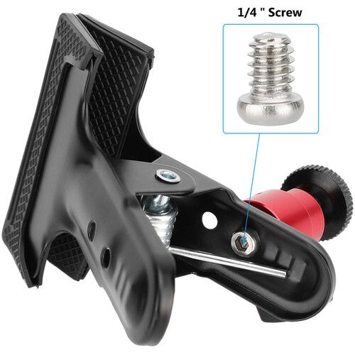  CAMVATE Spring Clip Clamp with Mini Ball Head Mount
