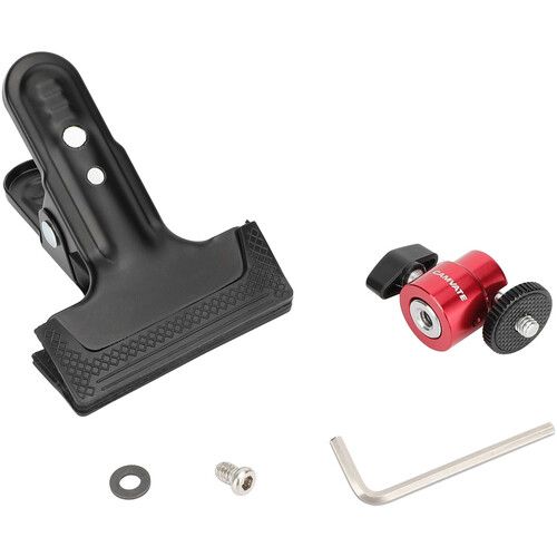  CAMVATE Spring Clip Clamp with Mini Ball Head Mount