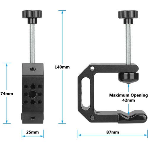  CAMVATE C-Clamp with Multiple 1/4