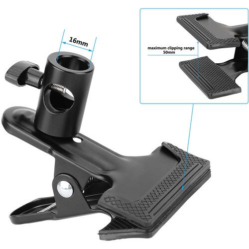  CAMVATE Spring Clip Clamp with Light Stand Mount