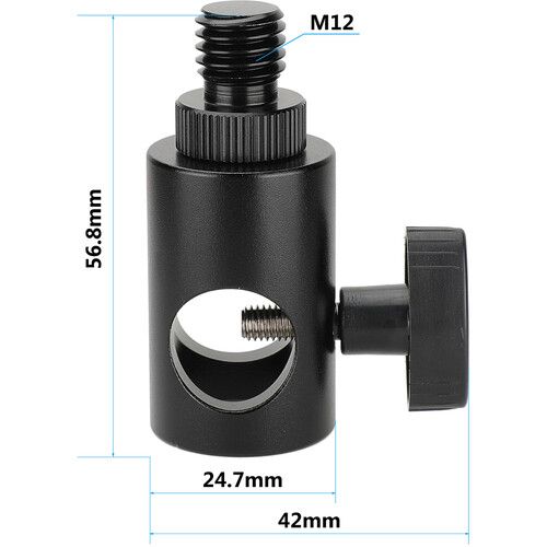  CAMVATE Light Stand Head Adapter with M12 Male Thread Screw