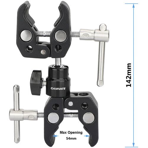  CAMVATE Double Super Clamp with 1/4