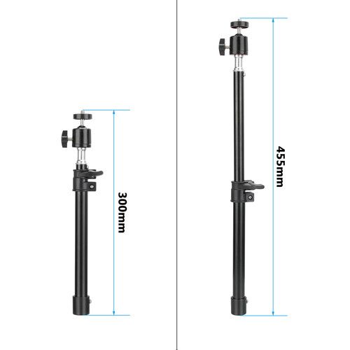  CAMVATE Height Adjustable Stand with Ball Head for Desk Clamps