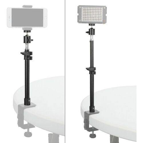  CAMVATE Height Adjustable Stand with Ball Head for Desk Clamps