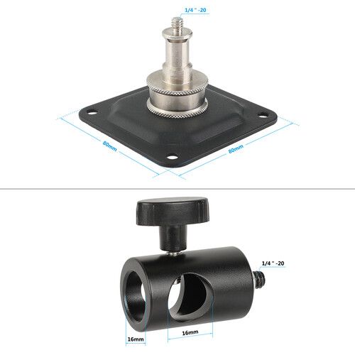  CAMVATE Wall and Ceiling Mount with Light Stand Head and 1/4