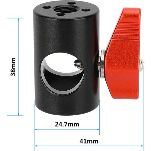  CAMVATE Light Stand Adapter with ARRI Locating Hole (Red Lever)