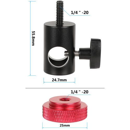  CAMVATE 16mm Light Stand Mount with 1/4