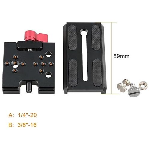  CAMVATE Quick Release Base Plate Compatible with Manfrotto 501/504/ 577/701 Tripod Standard Accessory - 1419