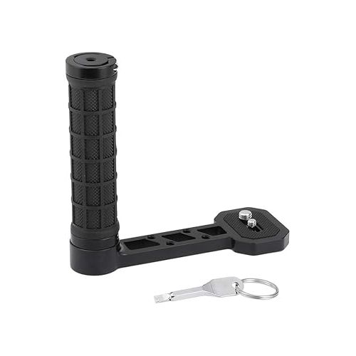  CAMVATE Side Handgrip (Rubber-Covered) L Type for DJI Ronin-S/SC & Zhiyun Crane 2 / V2 Stabilizer Gimbals - 2450