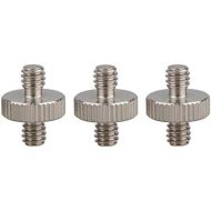 CAMVATE 1/4 Male to 1/4 Male Double-Ended Screw Adapter(3 Pieces)