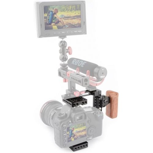  CAMVATE Adjustable Camera Cage Fit for Right Handle and Left Handle Camera(Only Come with Right Handle Grip)