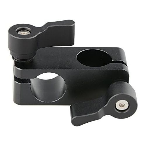  CAMVATE Right Angle Rod Clamp 15mm Rod 90 Degree Rotate for Video Camera DSLR Rig(Black)