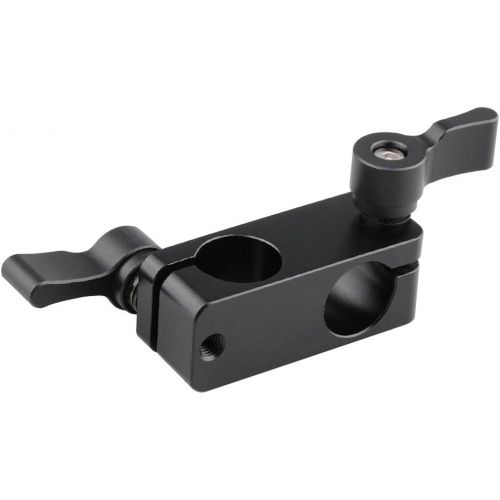  CAMVATE Right Angle Rod Clamp 15mm Rod 90 Degree Rotate for Video Camera DSLR Rig(Black)