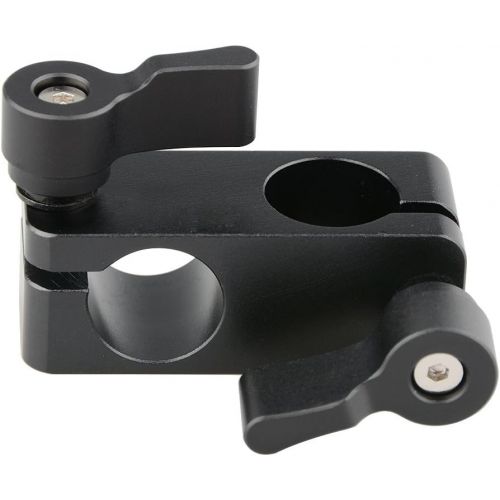  CAMVATE Right Angle Rod Clamp 15mm Rod 90 Degree Rotate for Video Camera DSLR Rig(Black)