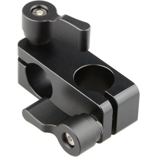  CAMVATE Right Angle Rod Clamp 15mm Rod 90 Degree Rotate for Video Camera DSLR Rig(Black)