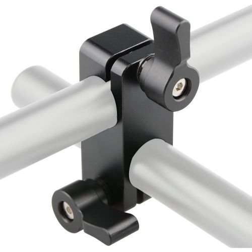  CAMVATE Right Angle Rod Clamp 15mm Rod 90 Degree Rotate for Video Camera DSLR Rig(Black)