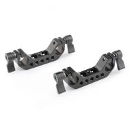 CAMVATE 15mm Rod Clamp with 1/4-20 Thread for DLSR Camera Rig Cage Baseplate (2 PCS)