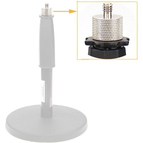  CAMVATE Thread Adapter Microphone Stand 5/8-27 Female to 1/4-20 Male for Camera Monitor