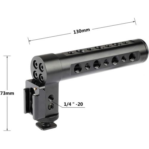  CAMVATE Cheese Handle Grip Mounts to Cameras Hot Shoe for Cinema Camera(Black)