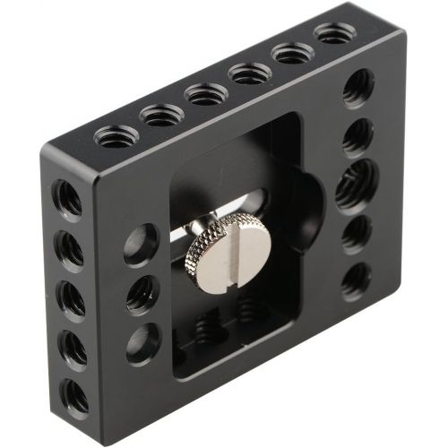  CAMVATE Camera Baseplate with 1/4 & 3/8 Thread Hole for DSLR Camera Cage Rig