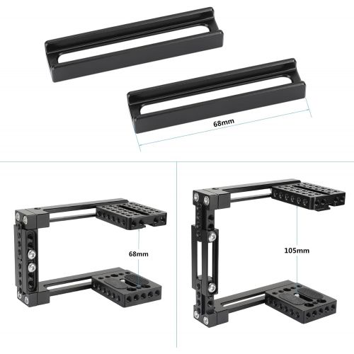  CAMVATE Universal Adjustable Camera Cage Fit for Right Handle and Left Handle Camera(Only Come with Left Handle Grip)