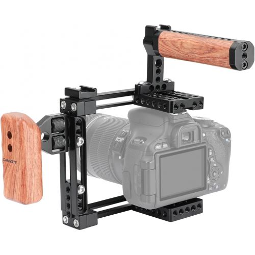  CAMVATE Universal Adjustable Camera Cage Fit for Right Handle and Left Handle Camera(Only Come with Left Handle Grip)