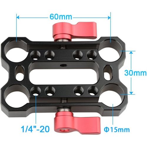  CAMVATE Monitor Mount with 1/4-20 Screw for DJI Ronin-M, MOVI, Red Knob