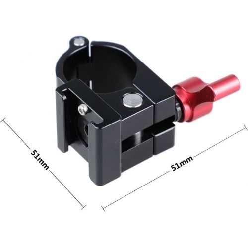  CAMVATE Light Mount Stand Bracket 25mm Rod Clamp Holder for DJI Ronin-M, Freefly MoVI - Red Knob - 1167